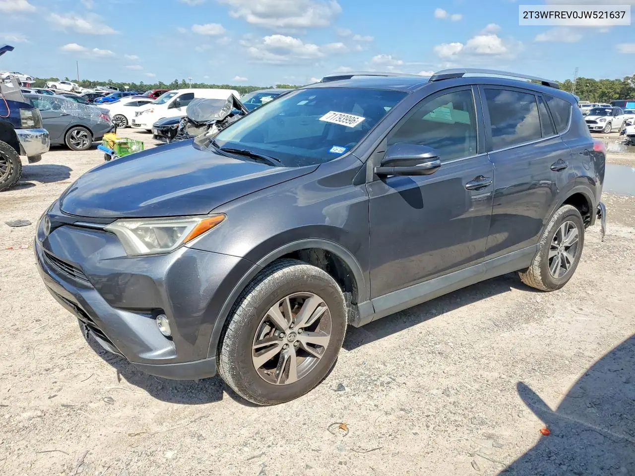 TOYOTA RAV 4 2018, VIN 2T3WFREV0JW521637