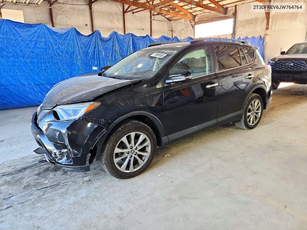 TOYOTA RAV 4 2018, VIN 2T3DFREV6JW764764