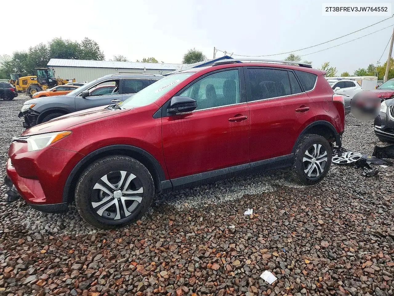 TOYOTA RAV 4 2018, VIN 2T3BFREV3JW764552