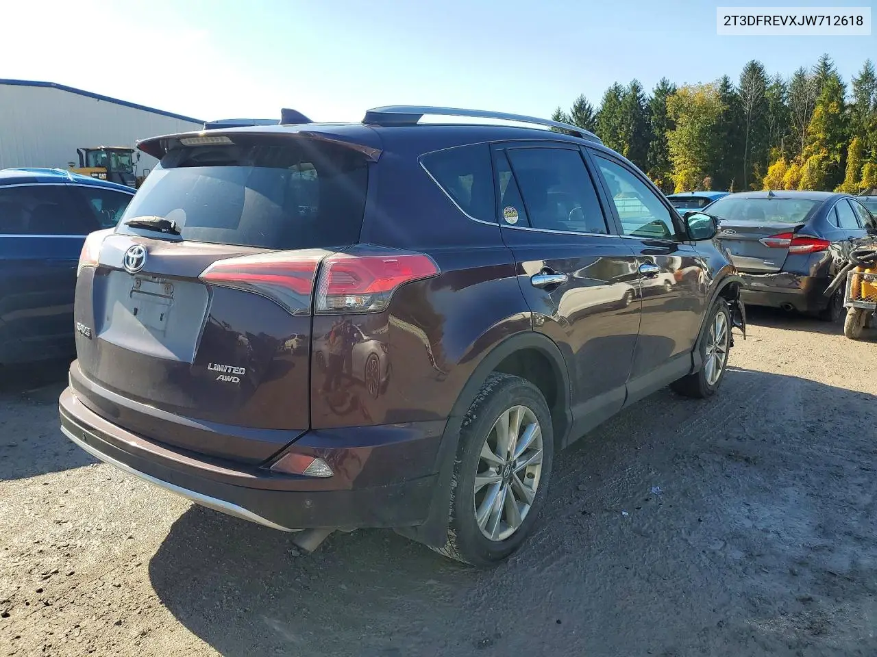 2018 TOYOTA RAV 4 VIN 2T3DFREVXJW712618 — фото 3