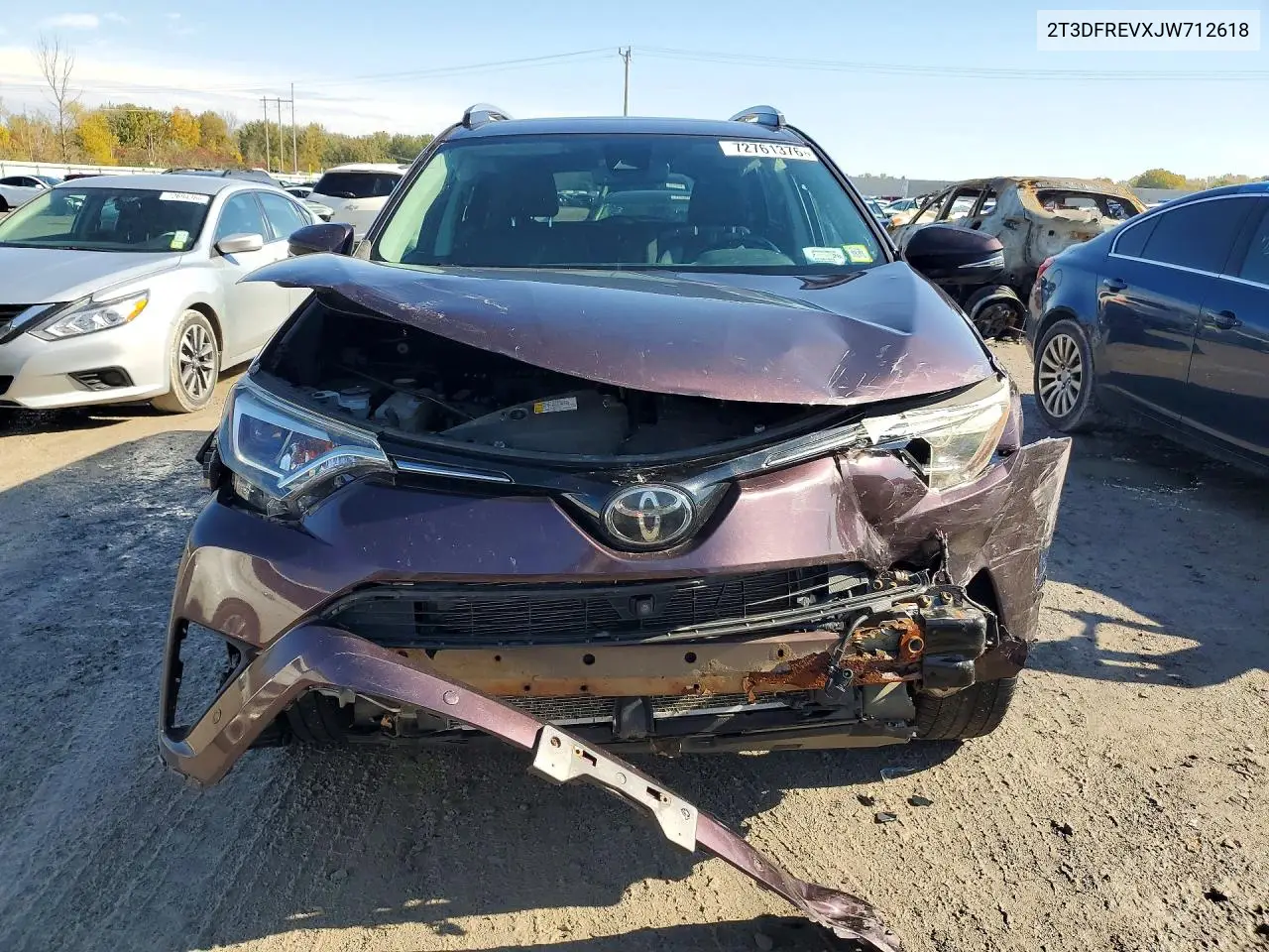 2018 TOYOTA RAV 4 VIN 2T3DFREVXJW712618 — фото 5