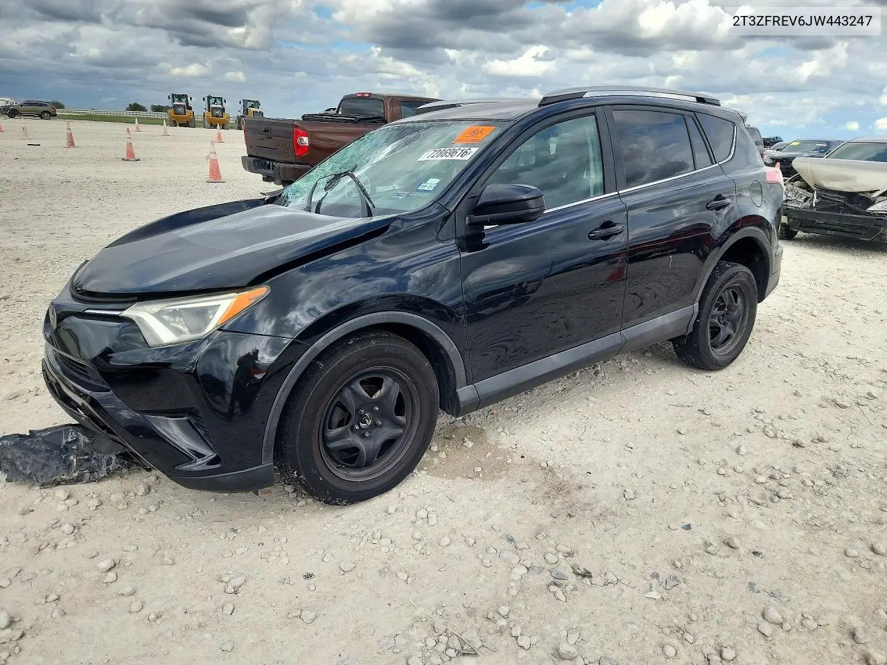 TOYOTA RAV 4 2018, VIN 2T3ZFREV6JW443247