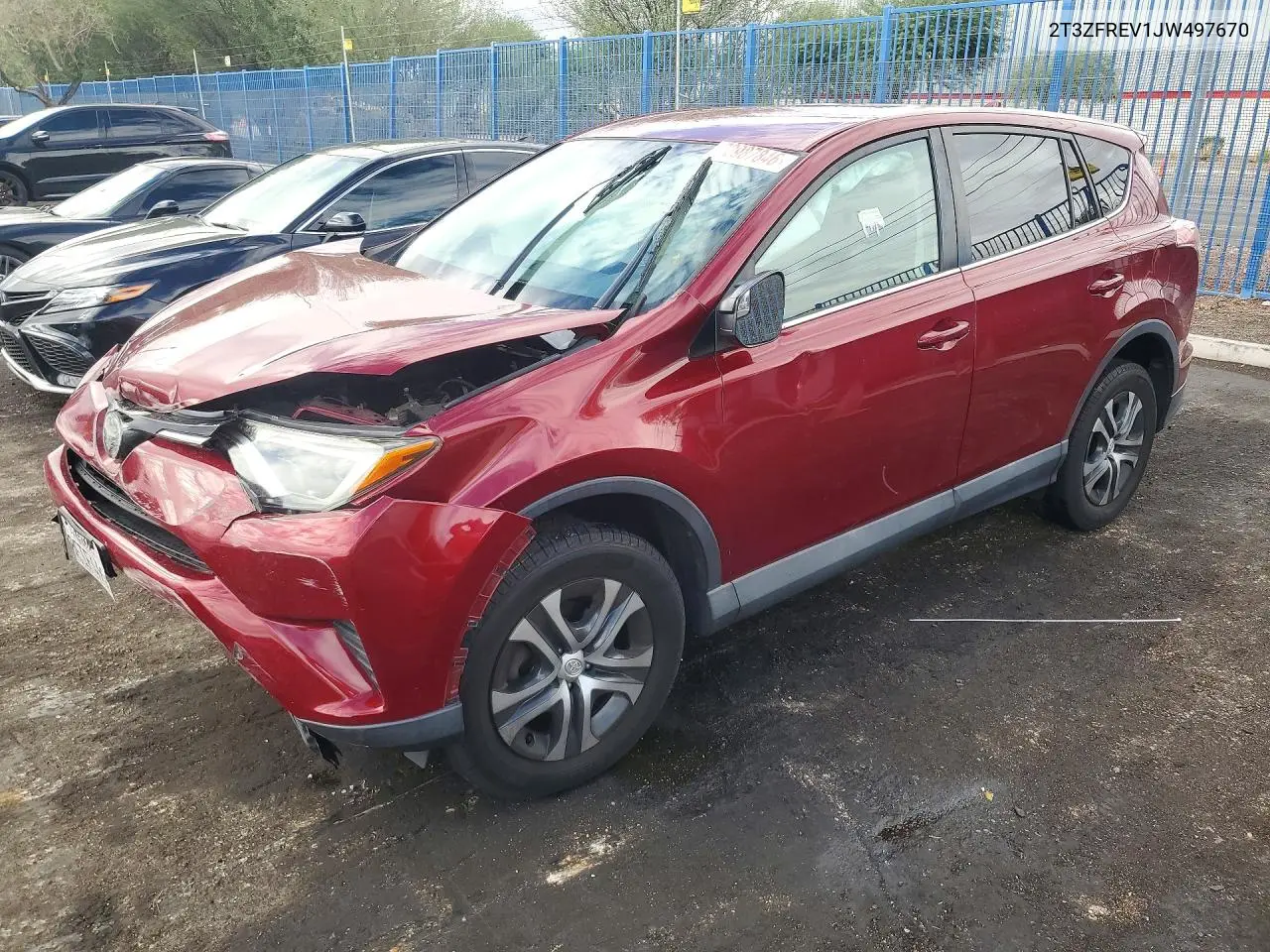 TOYOTA RAV 4 2018, VIN 2T3ZFREV1JW497670