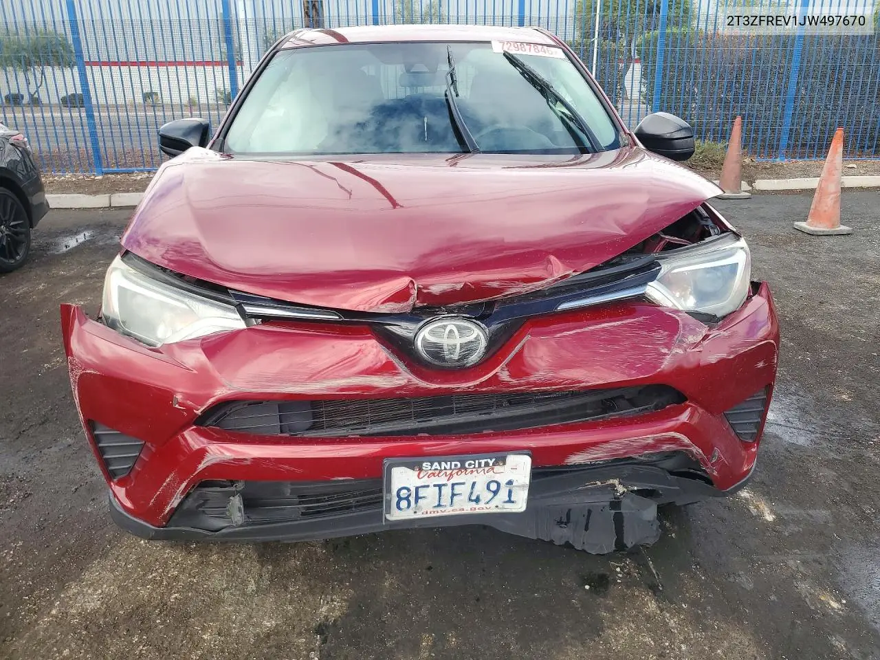 2018 TOYOTA RAV 4 VIN 2T3ZFREV1JW497670 — фото 5