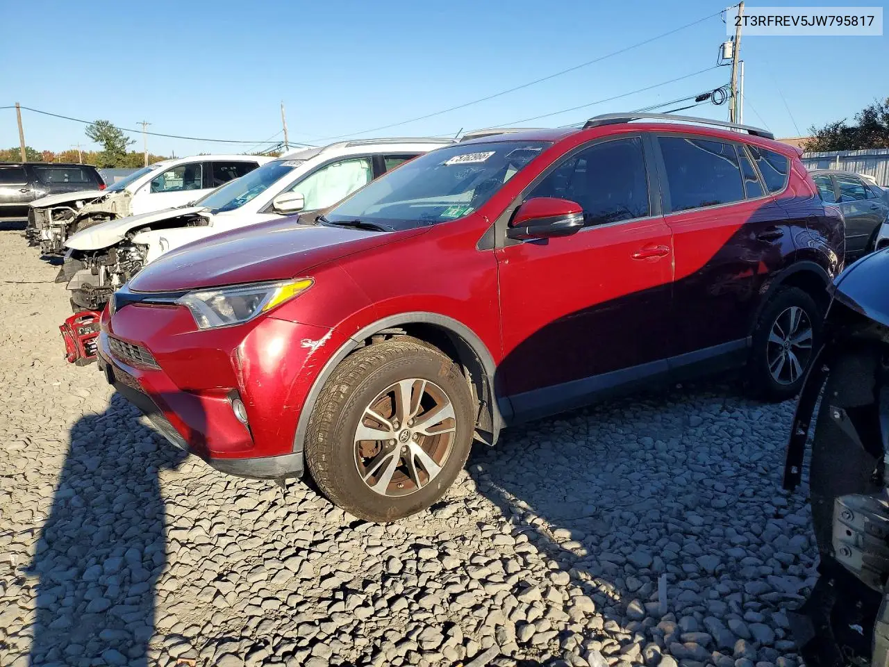 TOYOTA RAV 4 2018, VIN 2T3RFREV5JW795817