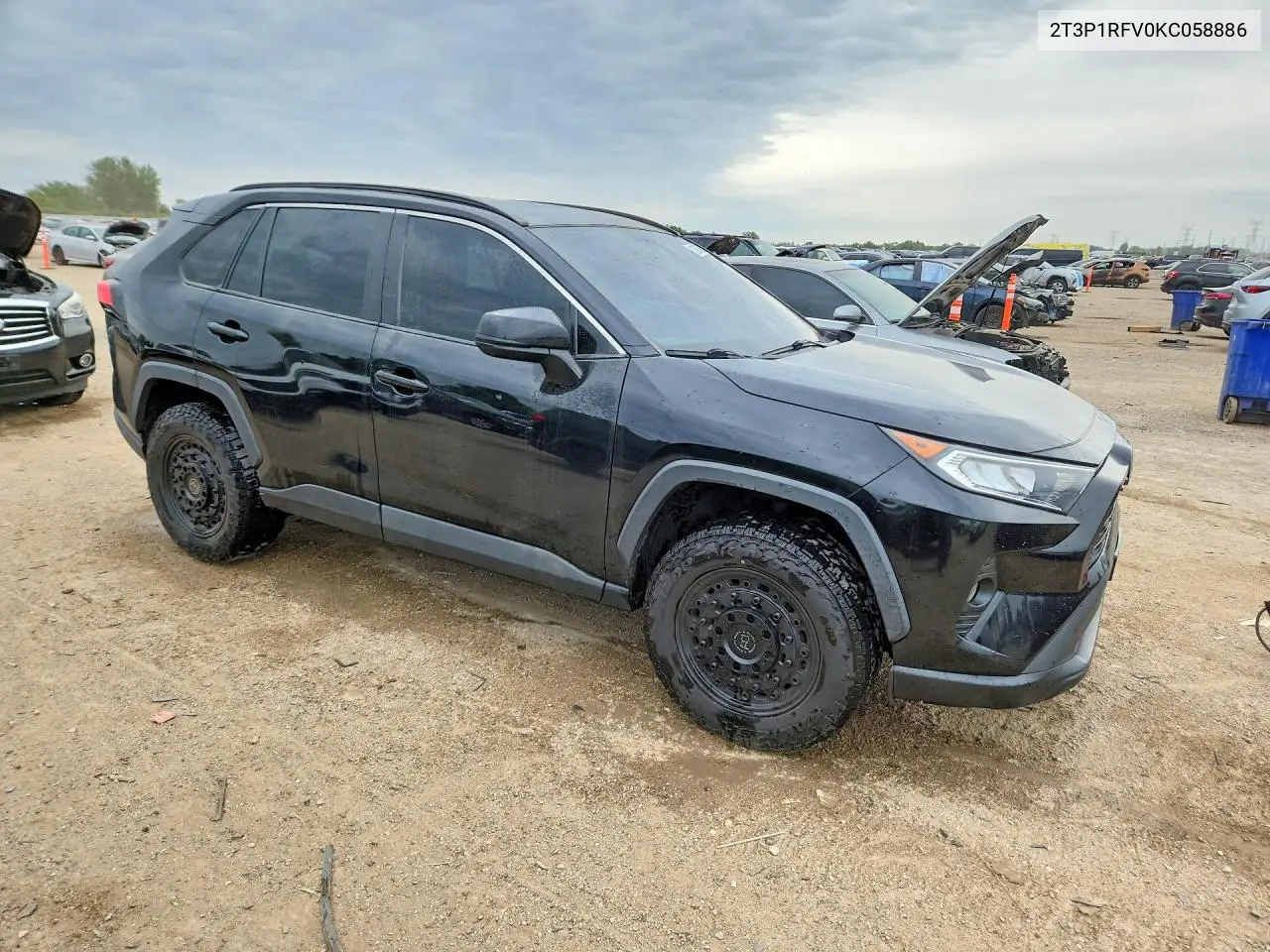 TOYOTA RAV 4 2019, VIN 2T3P1RFV0KC058886