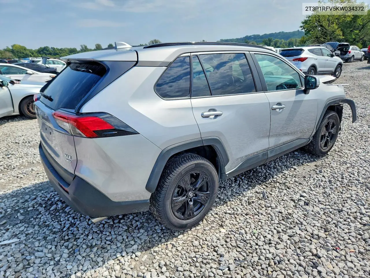 2019 TOYOTA RAV 4 VIN 2T3P1RFV5KW034372 — фото 3