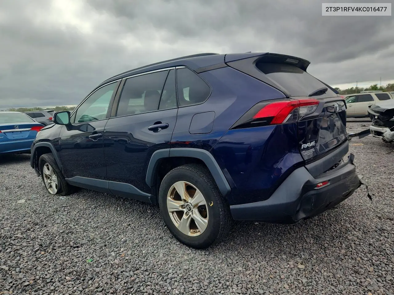 2019 TOYOTA RAV 4 VIN 2T3P1RFV4KC016477 — фото 2