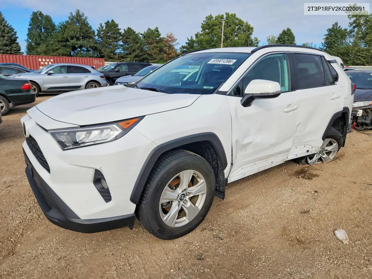 TOYOTA RAV 4 2019, VIN 2T3P1RFV2KC020091