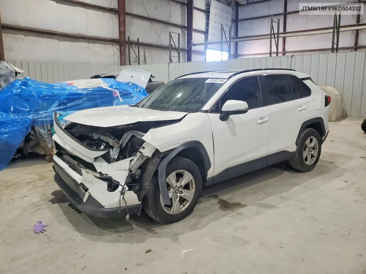TOYOTA RAV 4 2019, VIN JTMW1RFV9KD504332