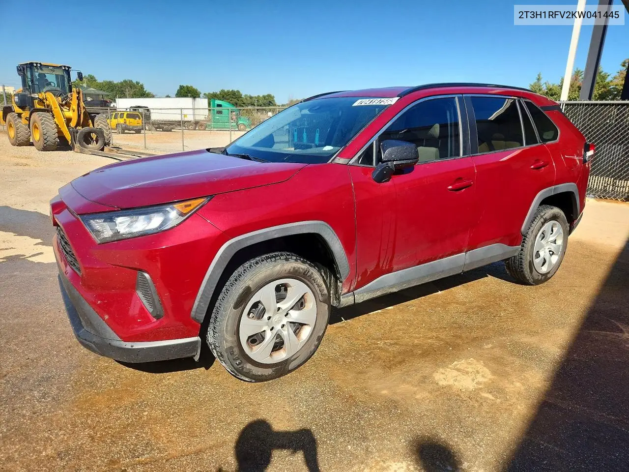 TOYOTA RAV 4 2019, VIN 2T3H1RFV2KW041445