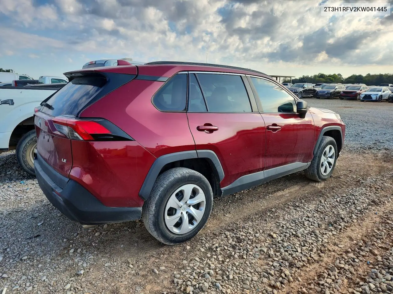 2019 TOYOTA RAV 4 VIN 2T3H1RFV2KW041445 — фото 3