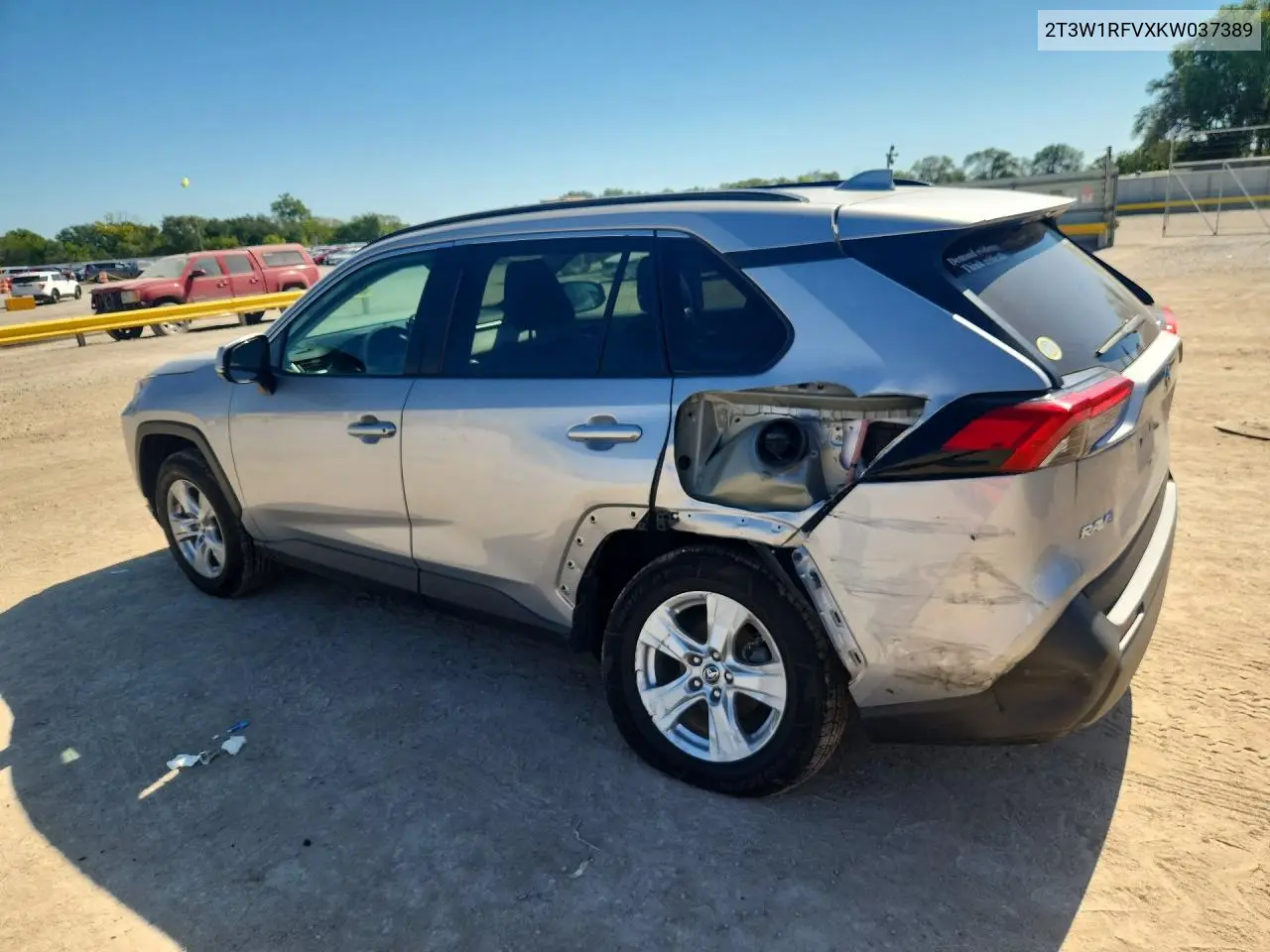 2019 TOYOTA RAV 4 VIN 2T3W1RFVXKW037389 — фото 2