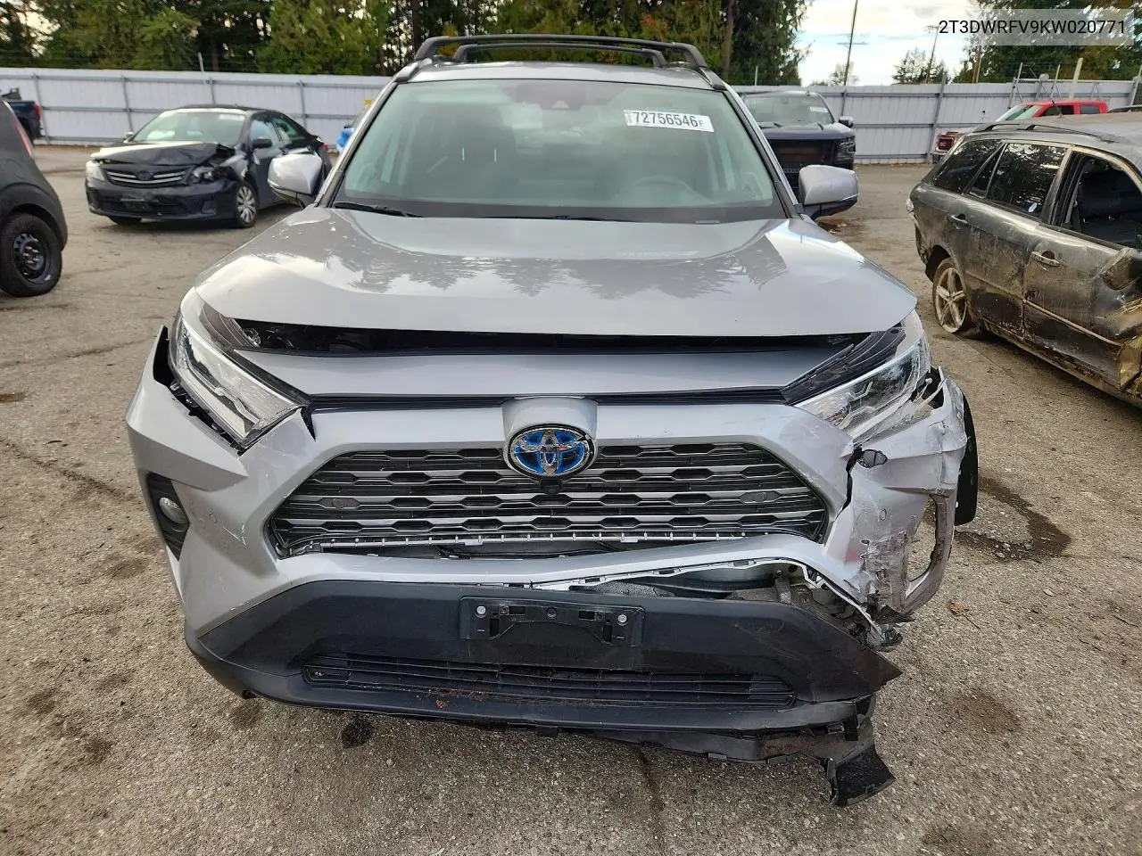 2019 TOYOTA RAV 4 VIN 2T3DWRFV9KW020771 — фото 5