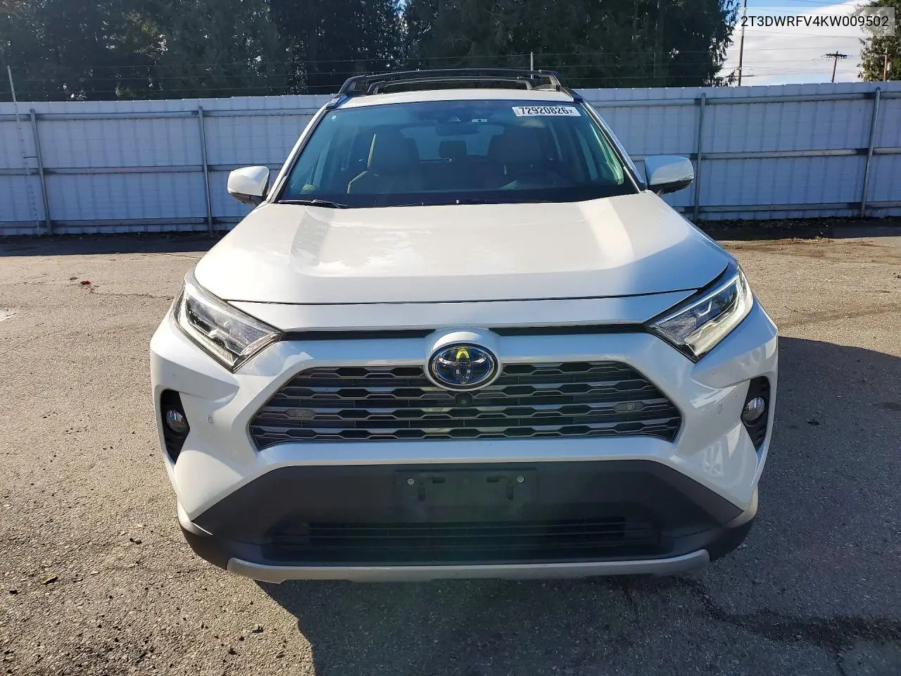 2019 TOYOTA RAV 4 VIN 2T3DWRFV4KW009502 — фото 5