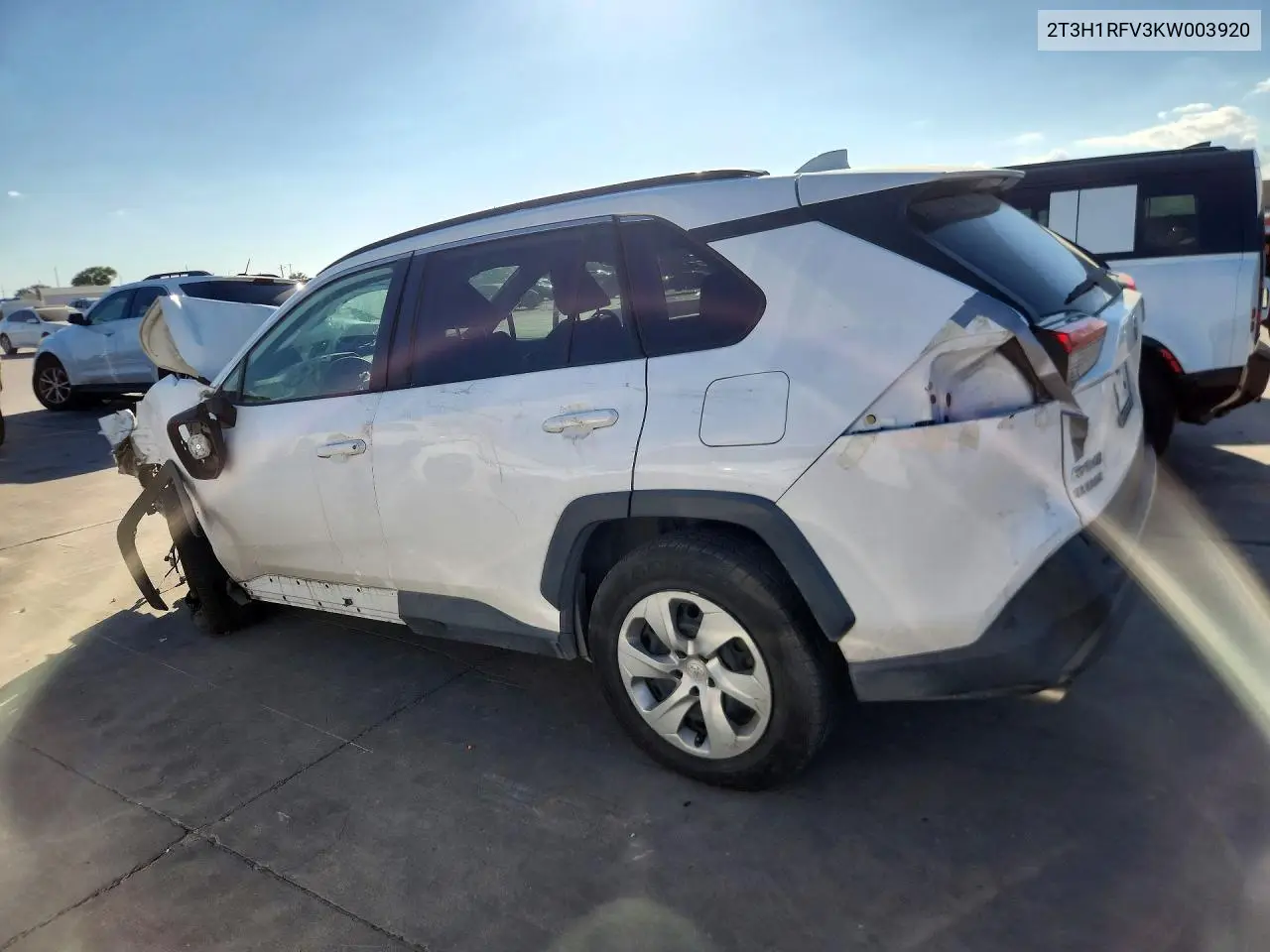 2019 TOYOTA RAV 4 VIN 2T3H1RFV3KW003920 — фото 2