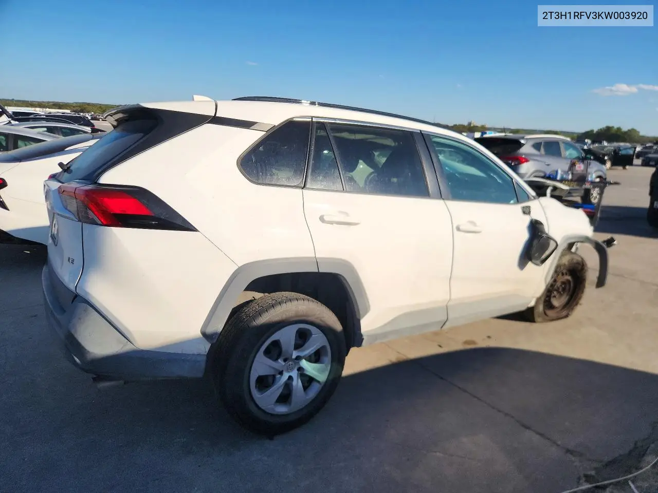 2019 TOYOTA RAV 4 VIN 2T3H1RFV3KW003920 — фото 3