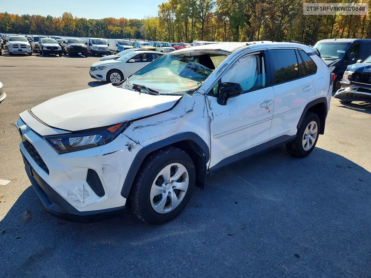 TOYOTA RAV 4 2019, VIN 2T3F1RFV8KW020848