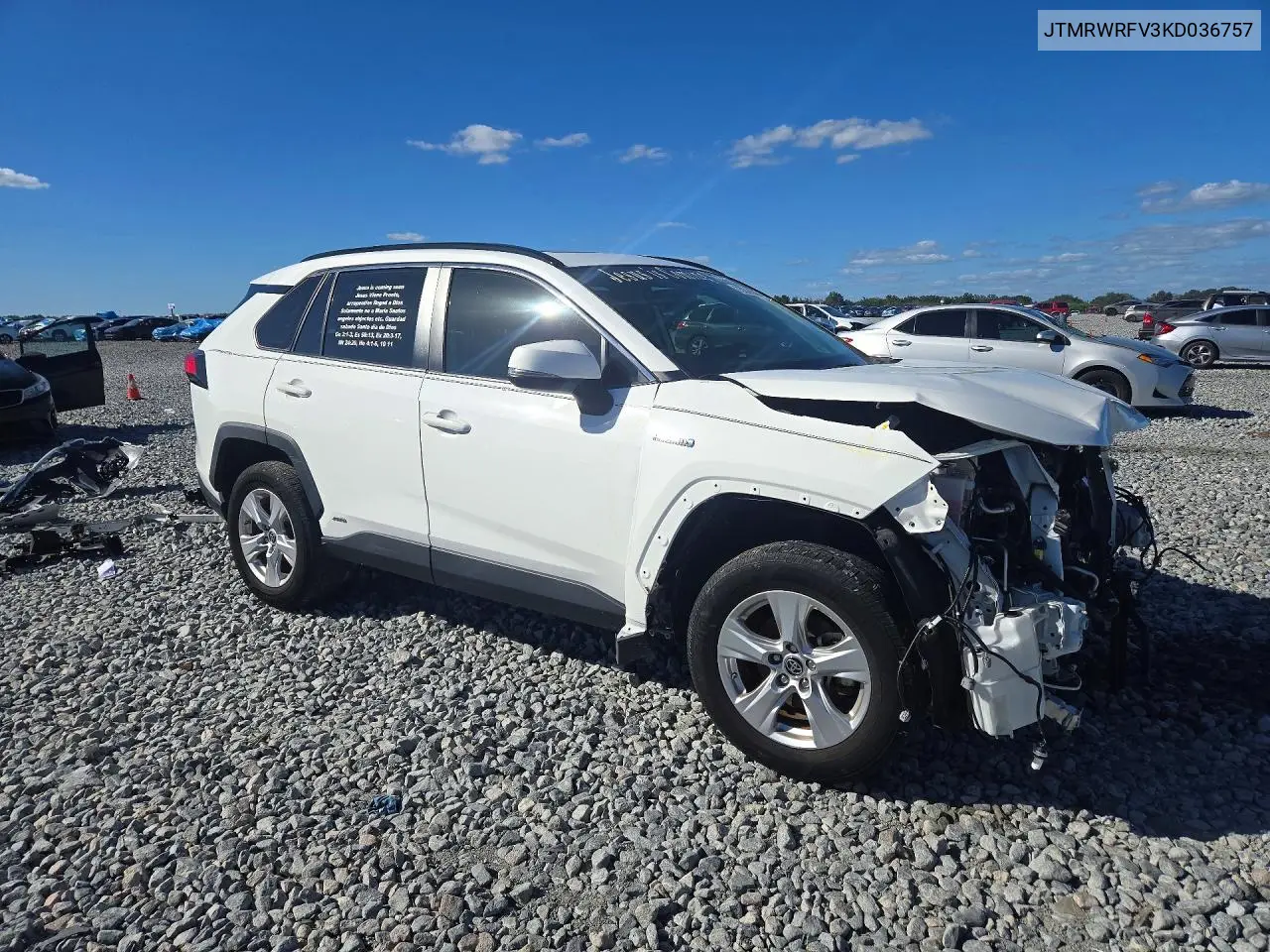 2019 TOYOTA RAV 4 VIN JTMRWRFV3KD036757 — фото 4
