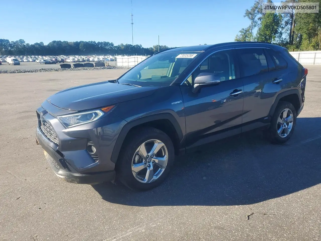 TOYOTA RAV 4 2019, VIN JTMDWRFV0KD505801