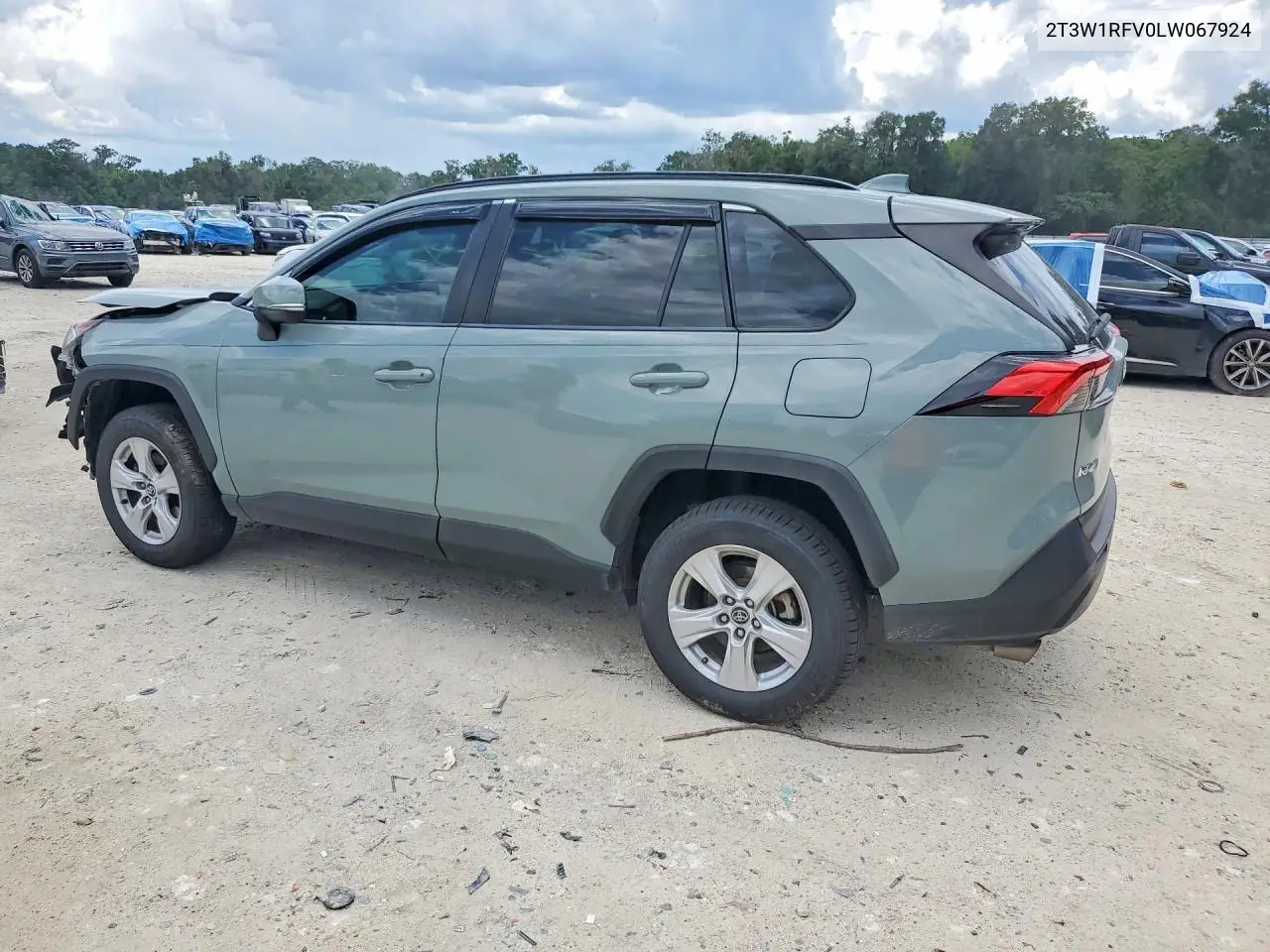 2020 TOYOTA RAV 4 VIN 2T3W1RFV0LW067924 — фото 2
