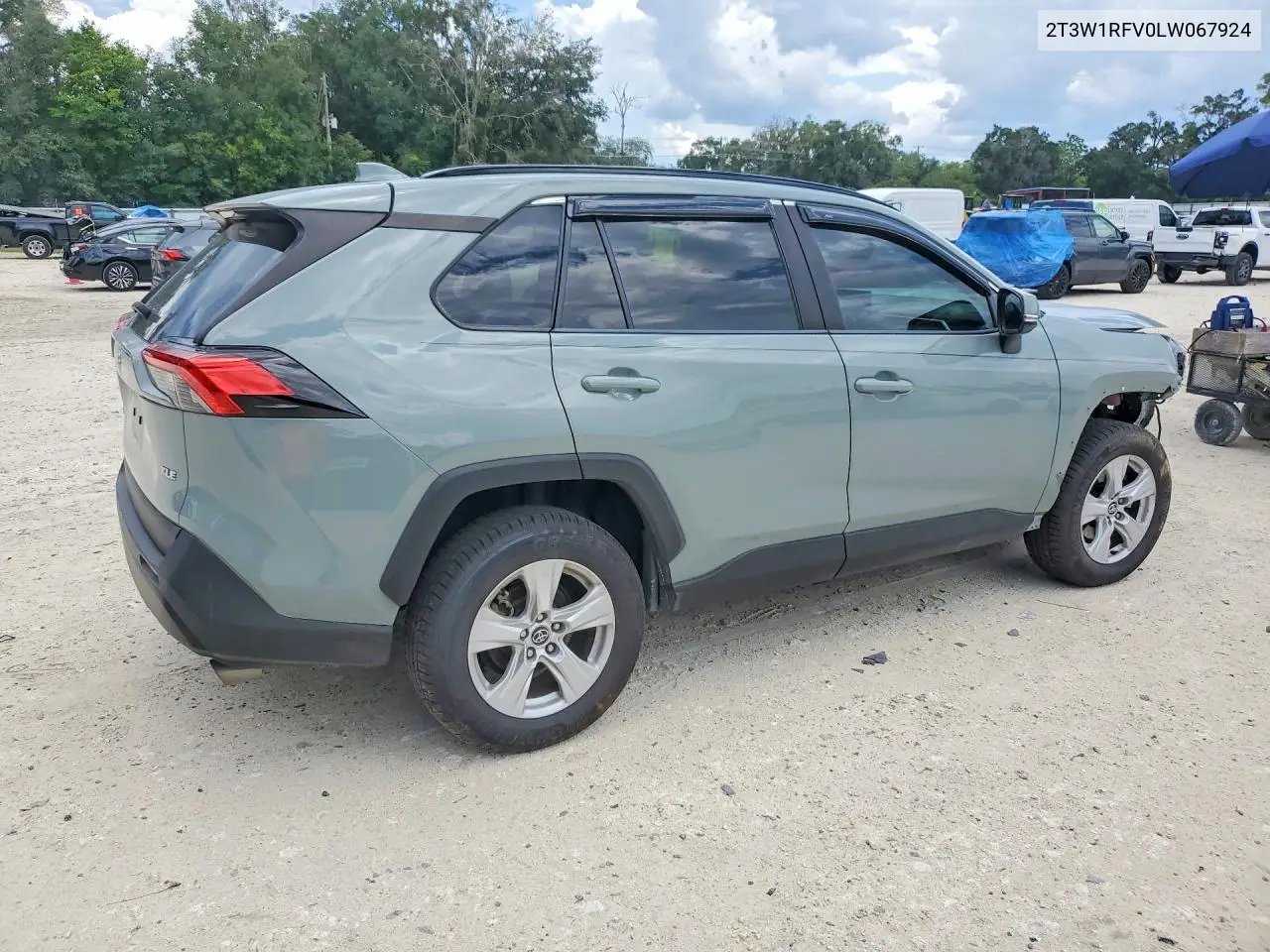 2020 TOYOTA RAV 4 VIN 2T3W1RFV0LW067924 — фото 3