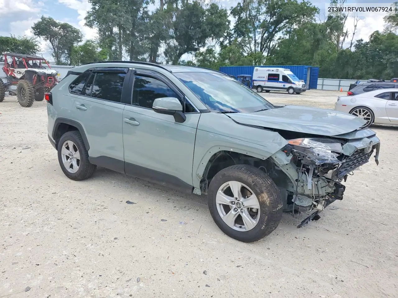 2020 TOYOTA RAV 4 VIN 2T3W1RFV0LW067924 — фото 4