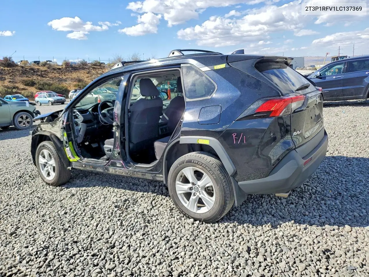 2020 TOYOTA RAV 4 VIN 2T3P1RFV1LC137369 — фото 2