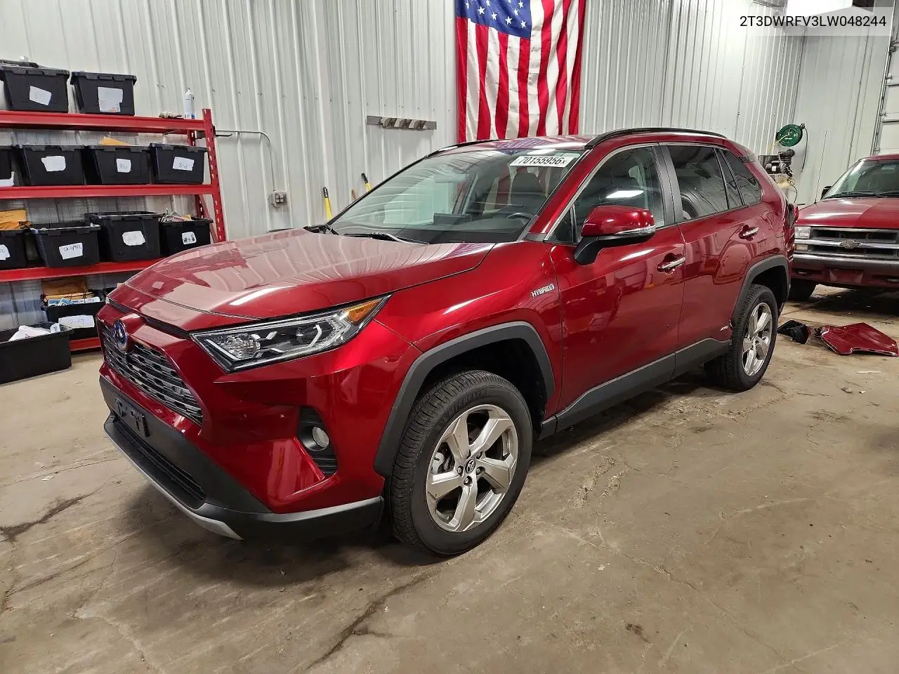 TOYOTA RAV 4 2020, VIN 2T3DWRFV3LW048244