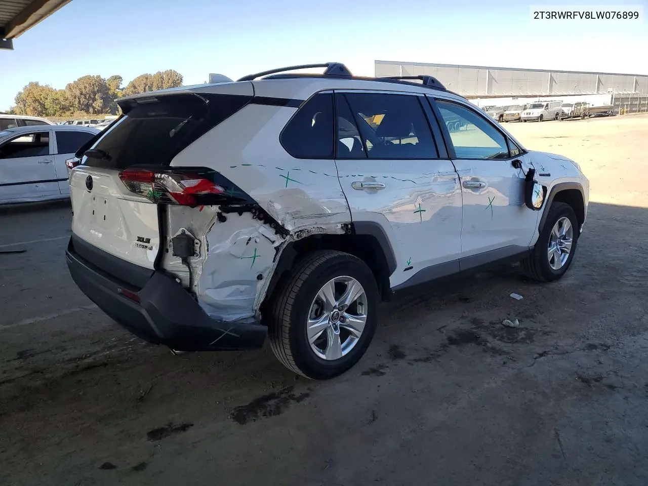 2020 TOYOTA RAV 4 VIN 2T3RWRFV8LW076899 — фото 3