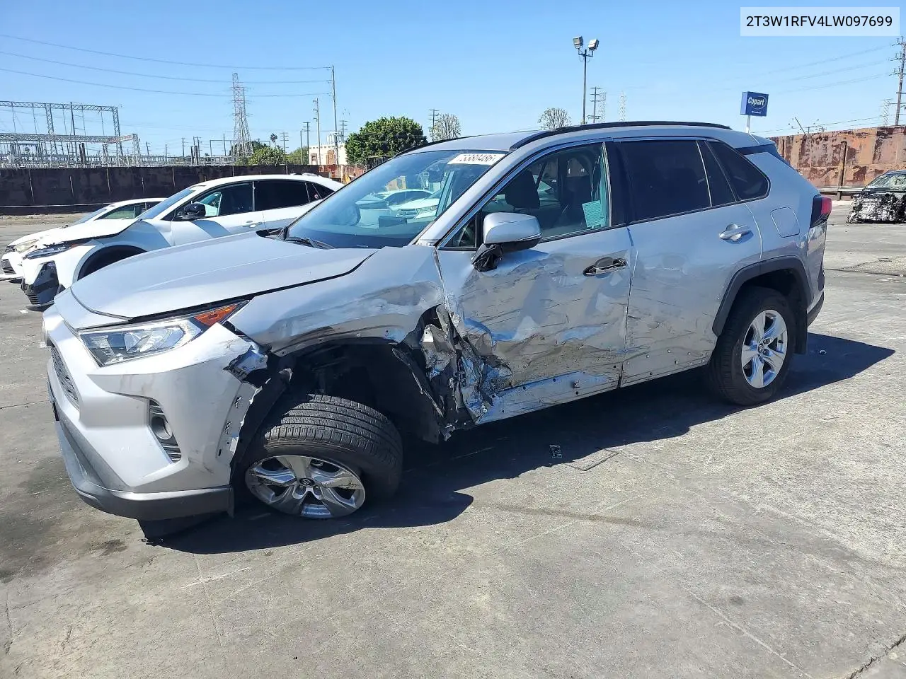 TOYOTA RAV 4 2020, VIN 2T3W1RFV4LW097699