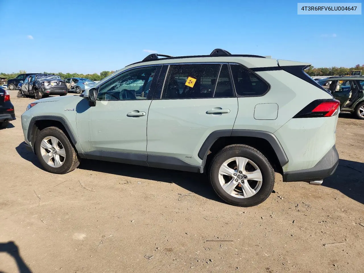 2020 TOYOTA RAV 4 VIN 4T3R6RFV6LU004647 — фото 2