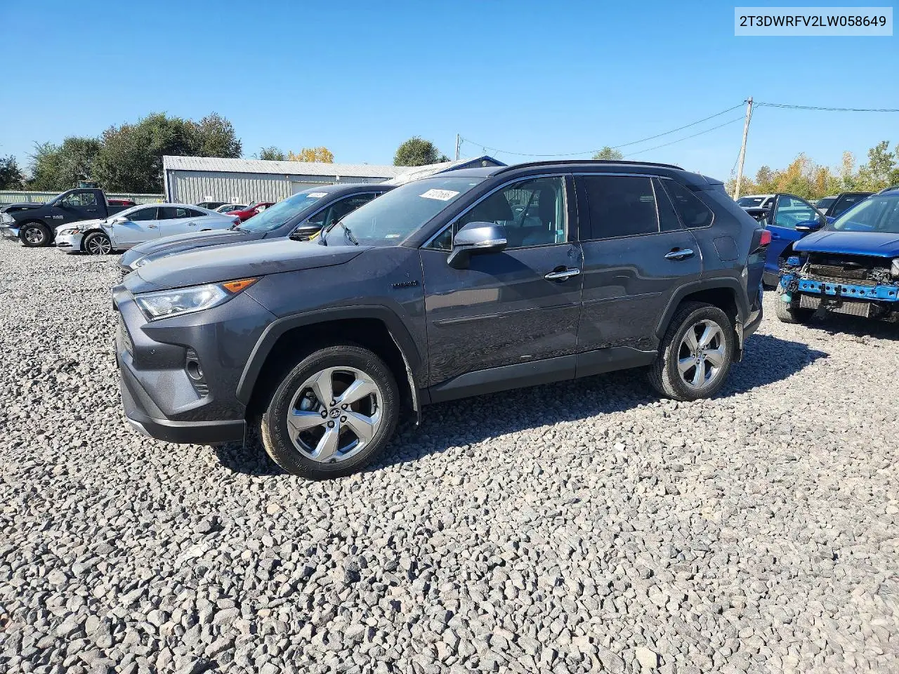 TOYOTA RAV 4 2020, VIN 2T3DWRFV2LW058649