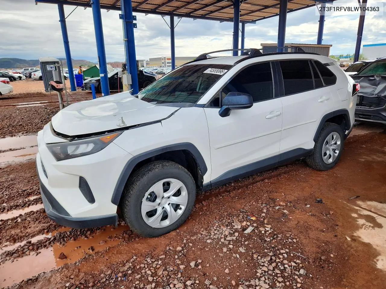 TOYOTA RAV 4 2020, VIN 2T3F1RFV8LW104363