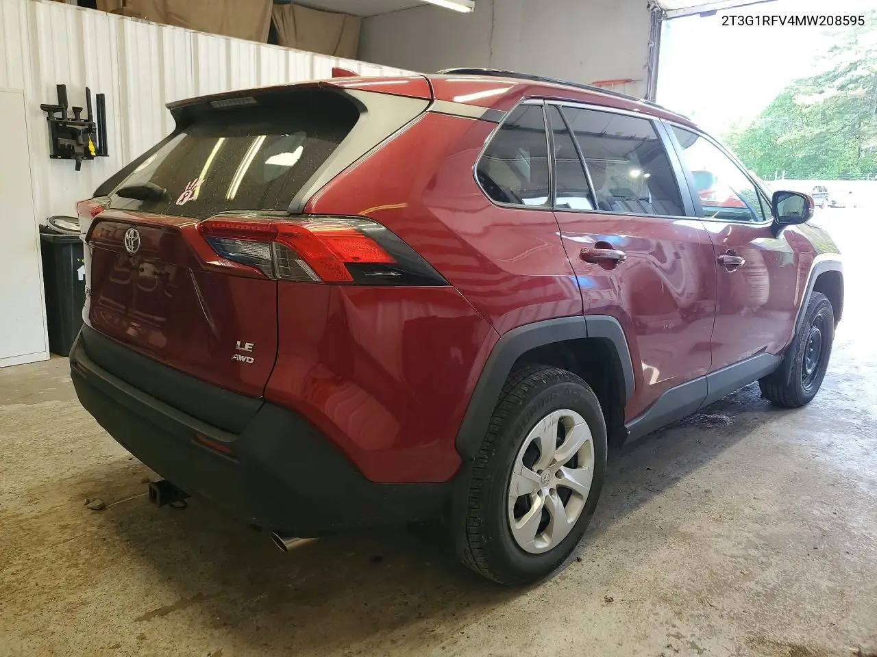 2021 TOYOTA RAV 4 VIN 2T3G1RFV4MW208595 — фото 3