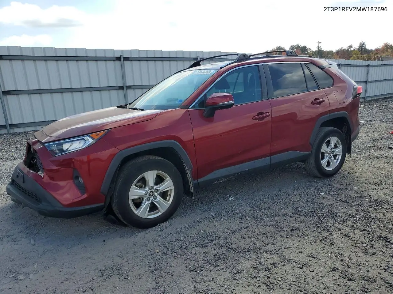 TOYOTA RAV 4 2021, VIN 2T3P1RFV2MW187696