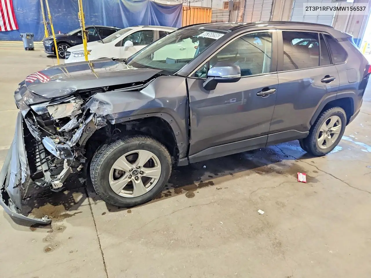 TOYOTA RAV 4 2021, VIN 2T3P1RFV3MW156537