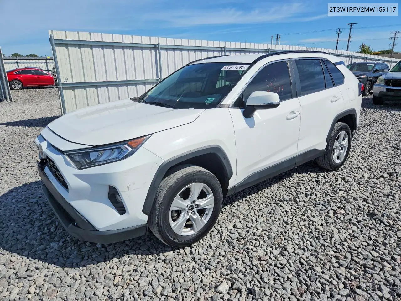 TOYOTA RAV 4 2021, VIN 2T3W1RFV2MW159117