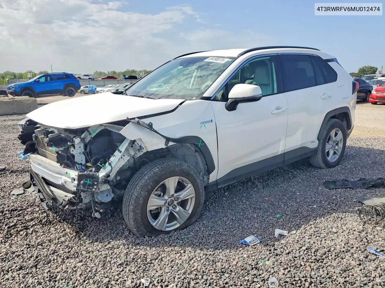 TOYOTA RAV 4 2021, VIN 4T3RWRFV6MU012474