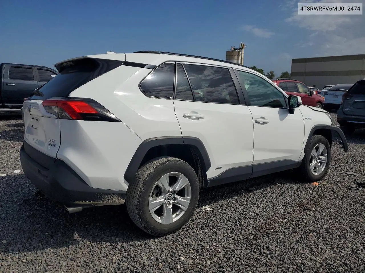 2021 TOYOTA RAV 4 VIN 4T3RWRFV6MU012474 — фото 3