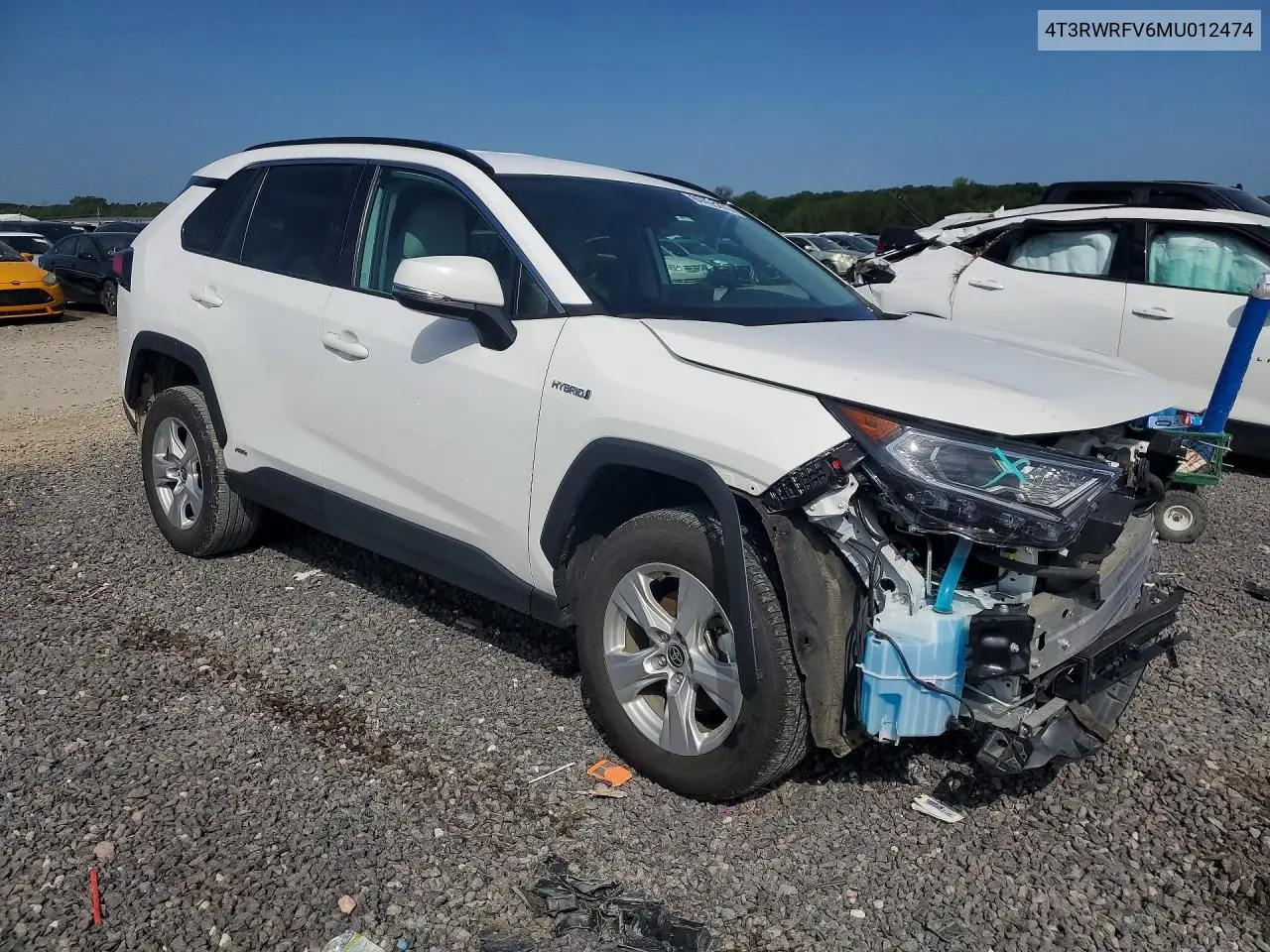 2021 TOYOTA RAV 4 VIN 4T3RWRFV6MU012474 — фото 4