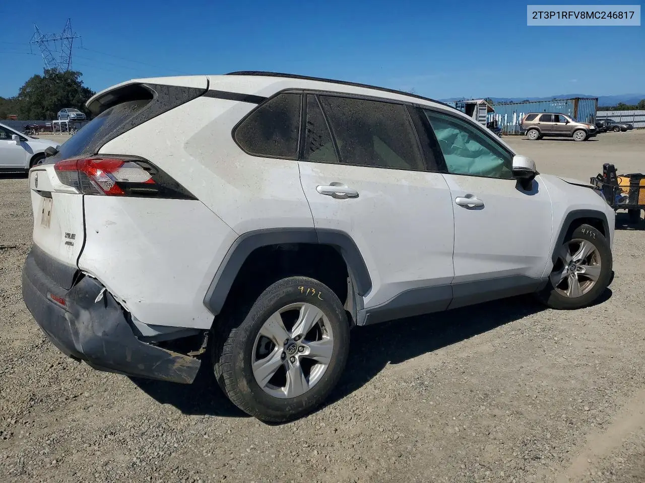 2021 TOYOTA RAV 4 VIN 2T3P1RFV8MC246817 — фото 3