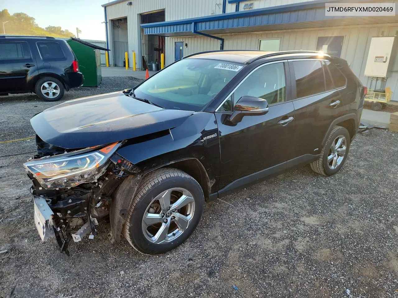 TOYOTA RAV 4 2021, VIN JTMD6RFVXMD020469