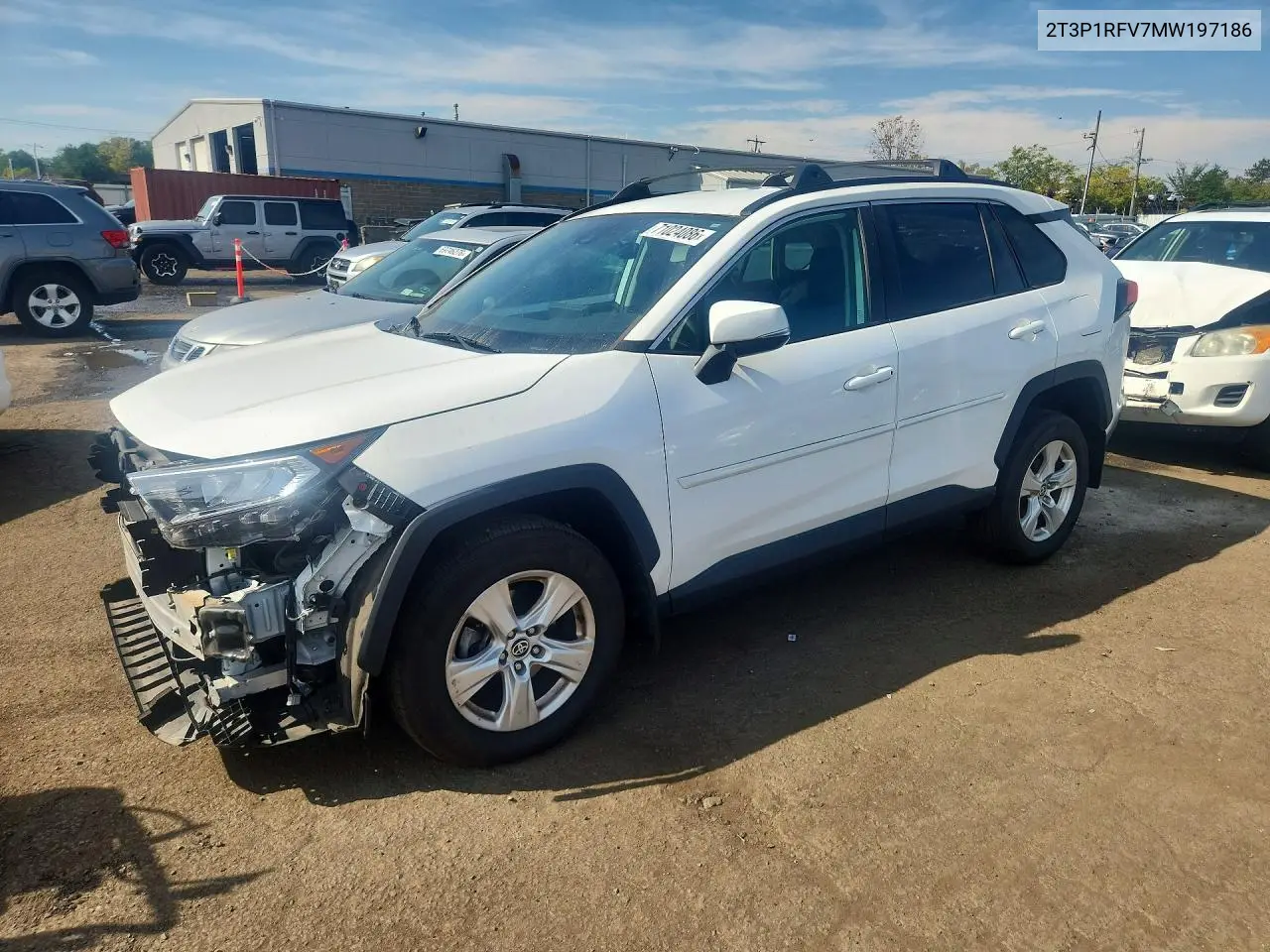TOYOTA RAV 4 2021, VIN 2T3P1RFV7MW197186