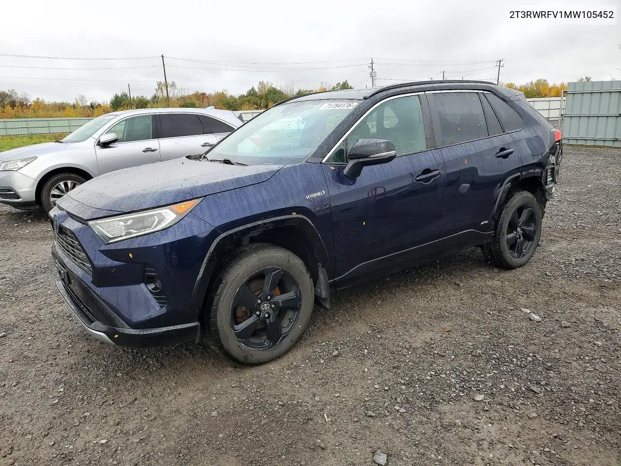 TOYOTA RAV 4 2021, VIN 2T3RWRFV1MW105452