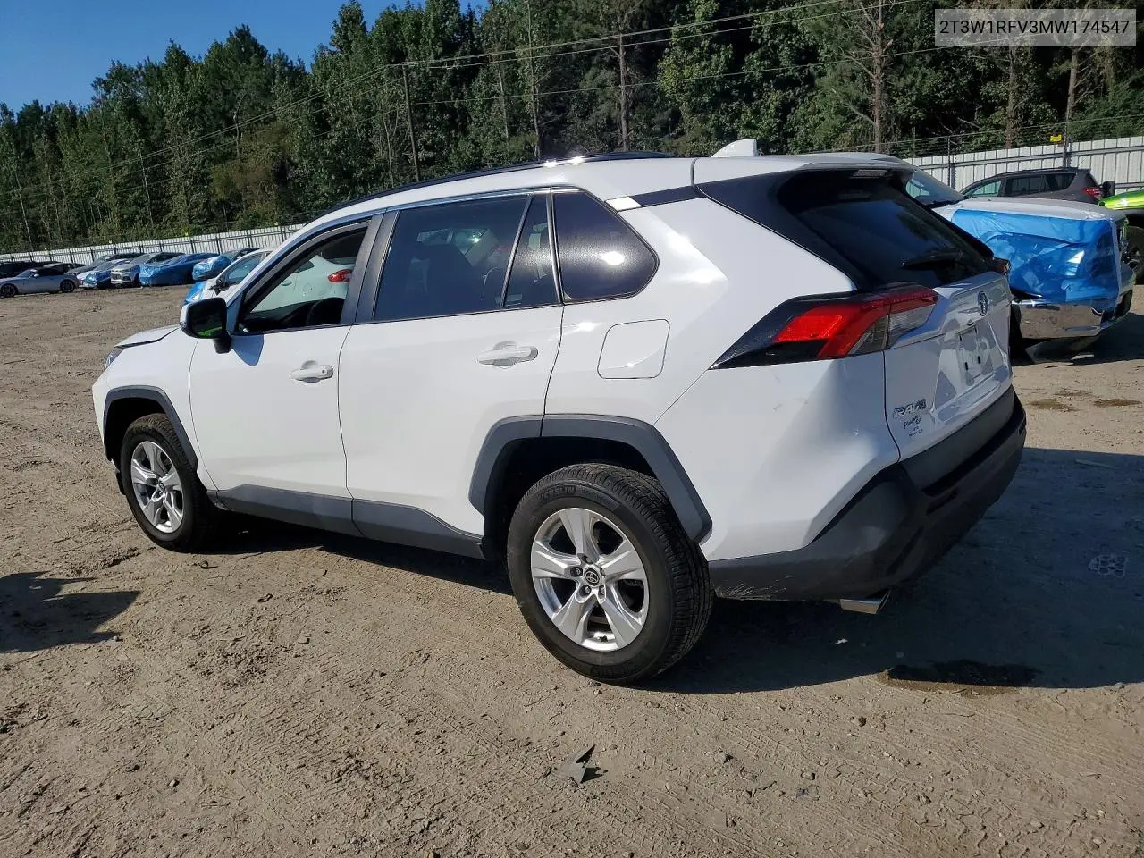 2021 TOYOTA RAV 4 VIN 2T3W1RFV3MW174547 — фото 2