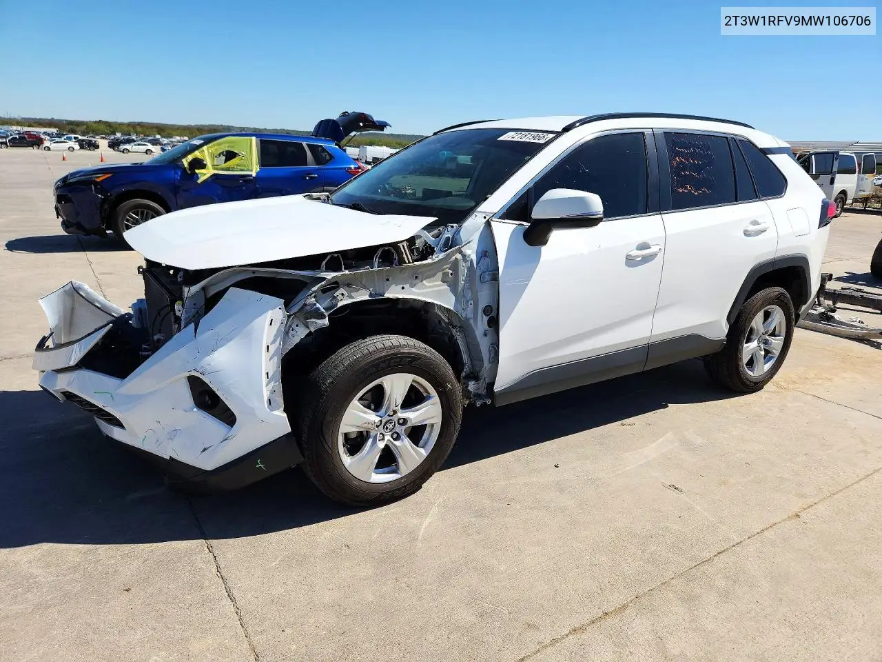 TOYOTA RAV 4 2021, VIN 2T3W1RFV9MW106706