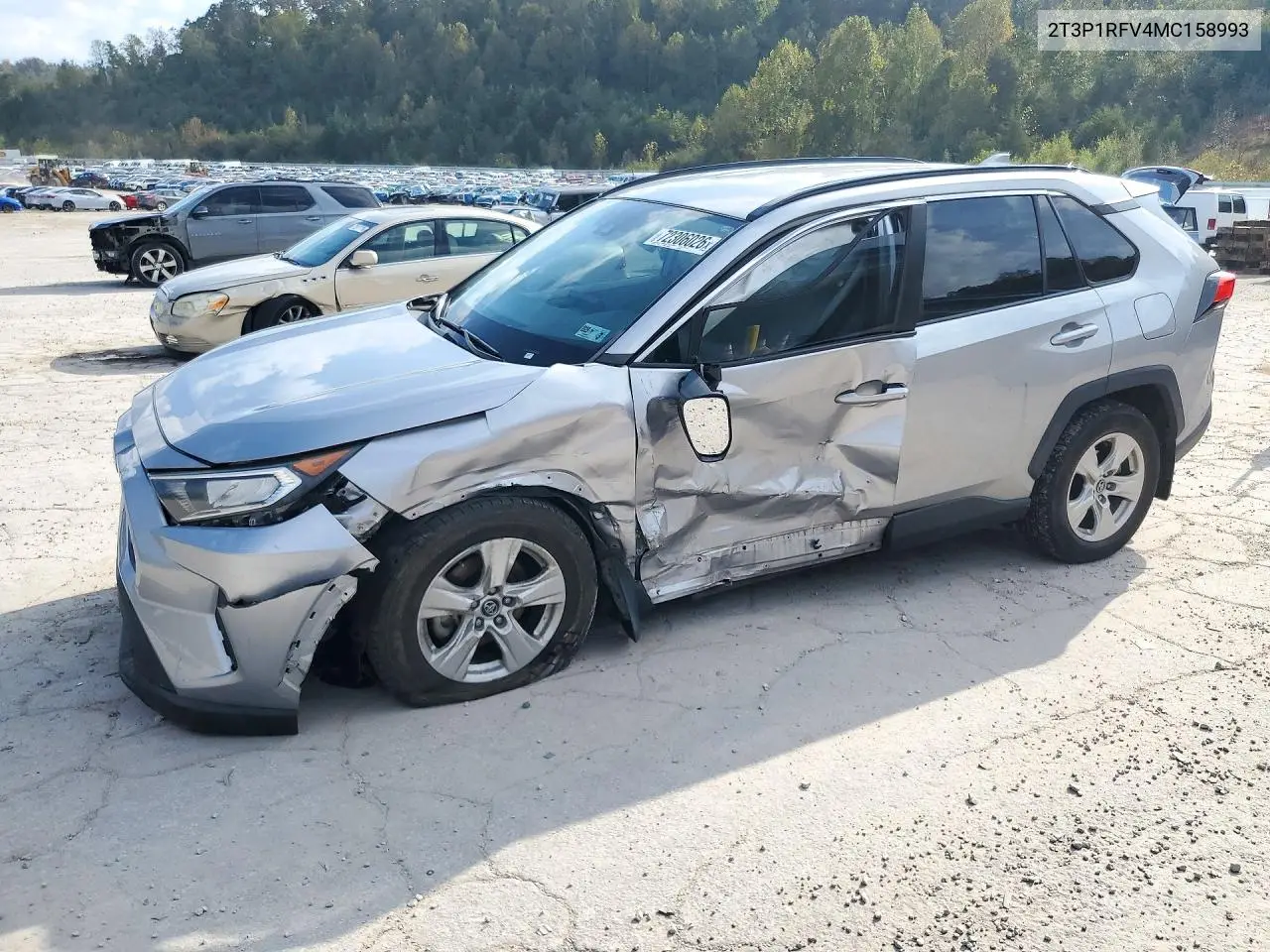 TOYOTA RAV 4 2021, VIN 2T3P1RFV4MC158993