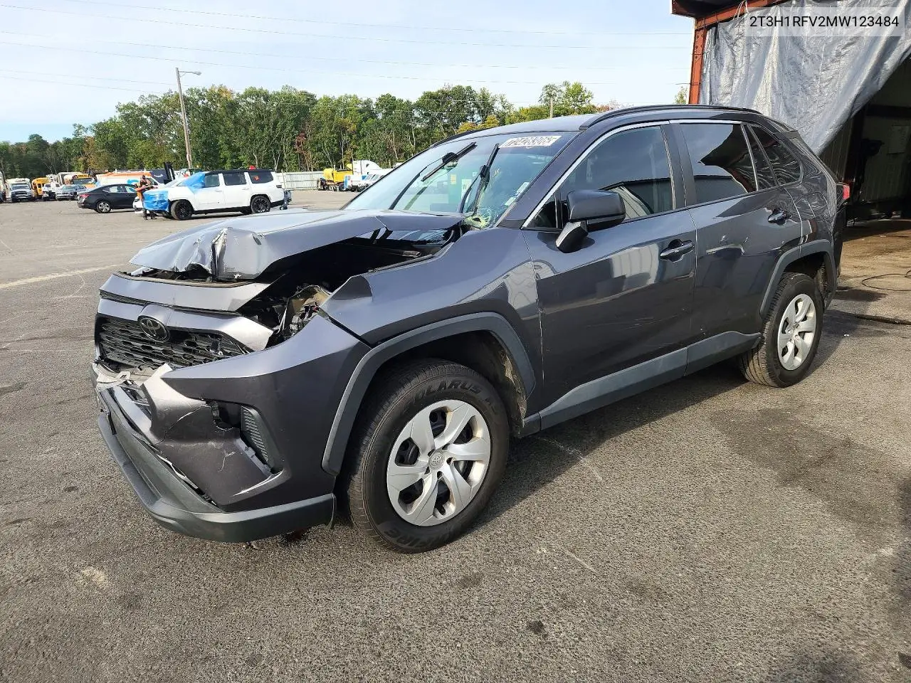 TOYOTA RAV 4 2021, VIN 2T3H1RFV2MW123484