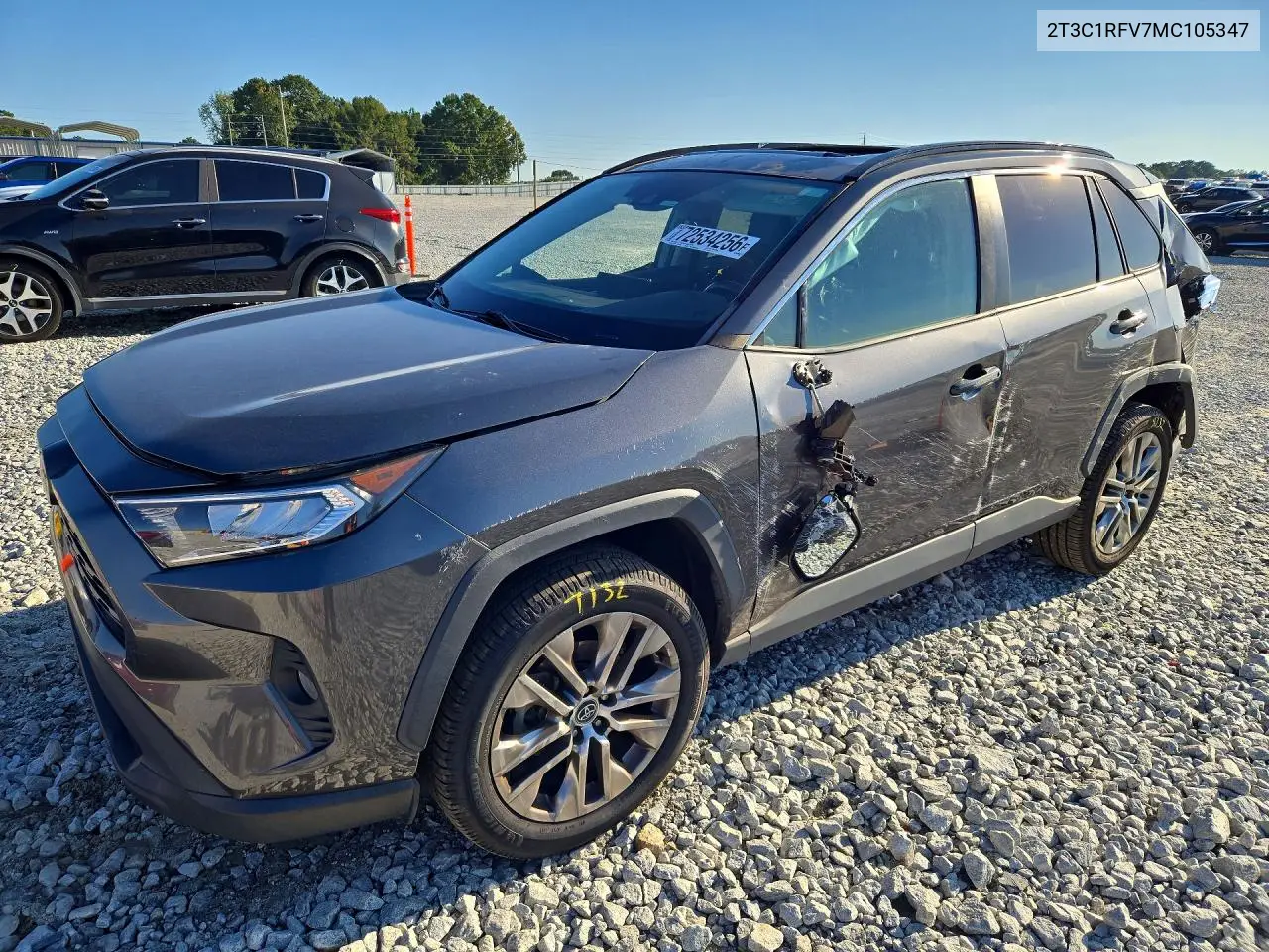 TOYOTA RAV 4 2021, VIN 2T3C1RFV7MC105347